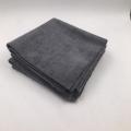 serviette en microfibre sans bord 16 * 16 &quot;serviette de voiture en microfibre noire