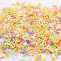 Mescolare Charms Polymer Clay Fetta di frutta Limone Cioccolato Sprinkles per Slime