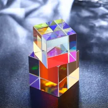 Color Glass Cube Prism for Decoration Architecture