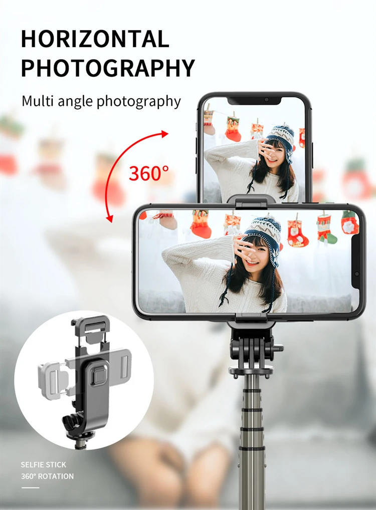 L03 Elegant Bluetooth Tripod Stand Camera Phone Selfie Stick