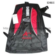 Red Polyester Fabric Sports Backpacks