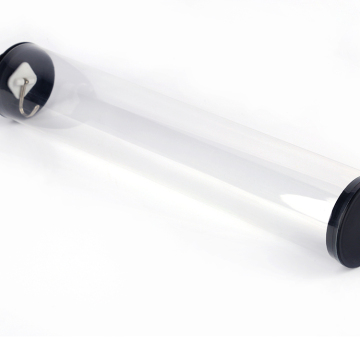 Transparent thin and rigid plastic tube for cake cookies