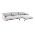 Modern Outline Fabric Sectional Sofa Replica