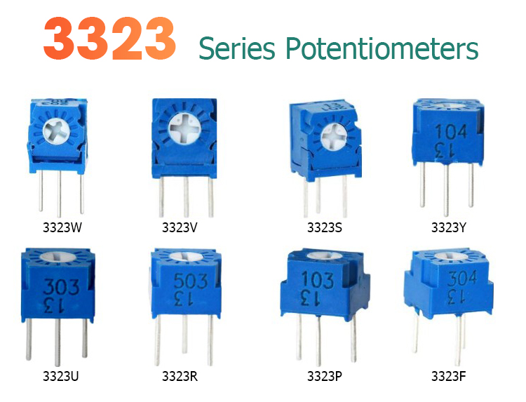 Lorida RM065 RM-065 100 200 500 1K 2K 5K 10K 20K 50K 100K 200K 500K 1M Ohm Trimpot Trimmer Potentiometer Variable Resistor