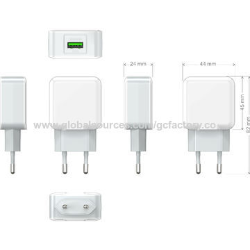 2.1A Charge murale 10W Charge de téléphone mobile rapide