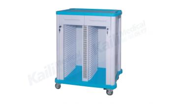 ABS Plastic Patient Dossier Trolley Hospital