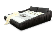2015 home furniture wooden frame leather bed P618
