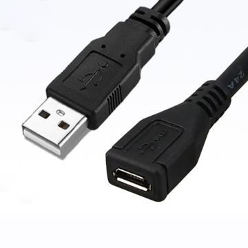 USB A Male to Micro Female Adapter Cable