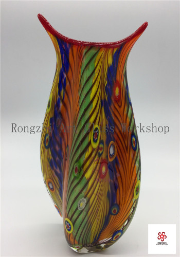 Colorful And Smooth Vase Glass