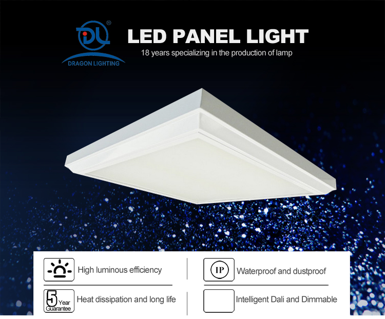 SURFACE LAMP 620X620 SQUARE PANEL LIGHT LED 40W IP40 HOSPITAL LABOETORY DEDICATED