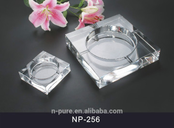 square simlpe clear cigar ashtray OEM table ashtray