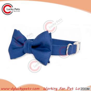 dog bow tie collar navy gentleman collar