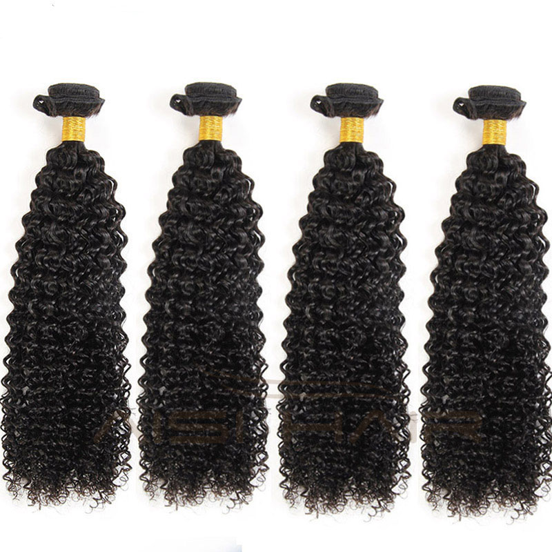 Wholesale Short Kinky Curly Malaysian Human Hair Weave Extension 100% Human Hair Bundles