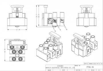 3-pole fuse terminal for fuse