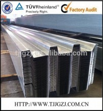 Structural S350 steel floor decking sheet/ 0.6-1.2mm YX75-200-600 steel decking sheet/composite floor steel decking sheet