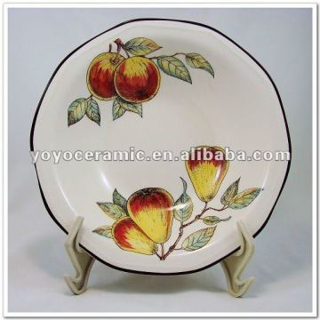 Fruit handpainting ceramic decorative dish