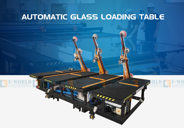 Fully Automatic double glazing Glass Uploading Loading Table Machine