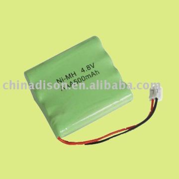 AAA 500mAh 4.8v NIMH rechargeable battery pack