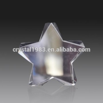 3D wholesale glass cube shaped laser etched crystal star