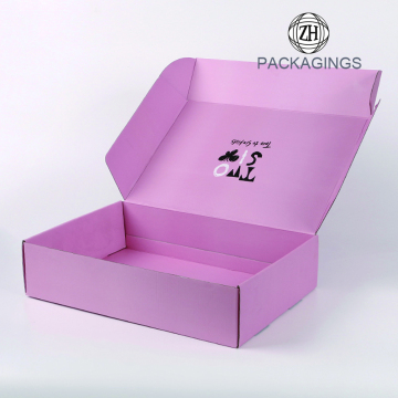 Double side printing pink cosmetic mailer box