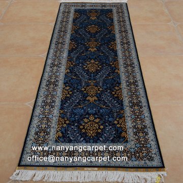 2.5'x7.5' Handwoven Silk Traditional Gallery Runner Rug