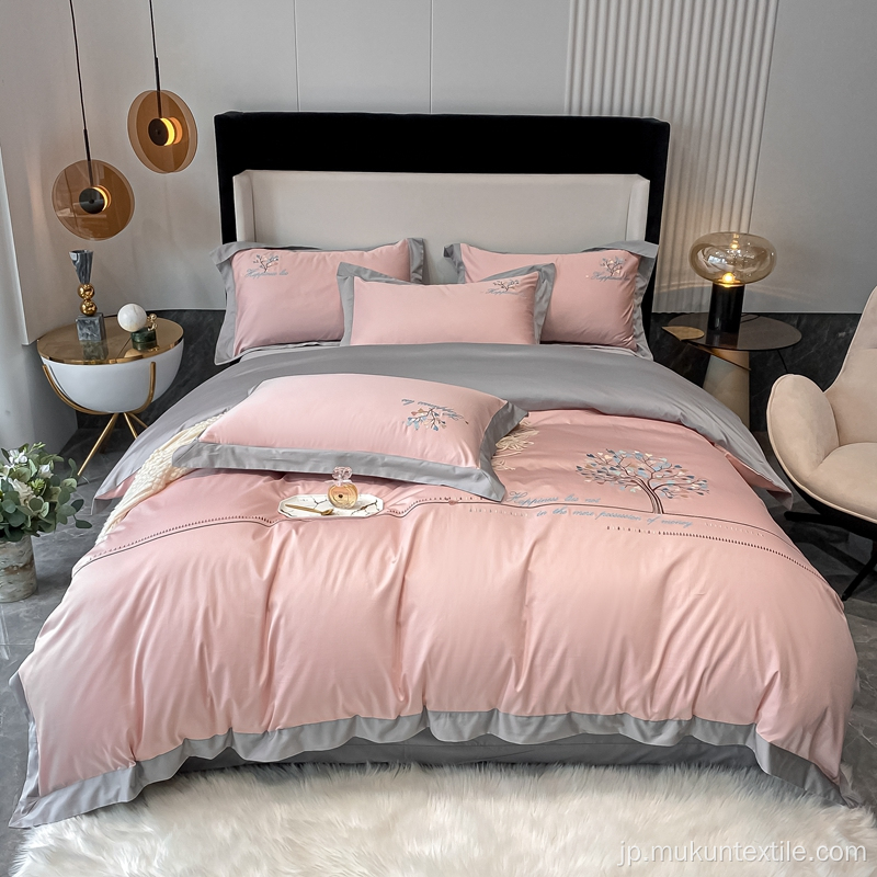 冬のベッドシート100％オーガニック綿の寝具セット