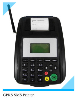 GPRS Food Order Printer, thermal receipt SMS Printer