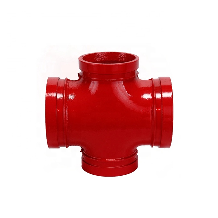 Ductile Iron ASTM a 536 Standard and Grooved Equal Cross Pipe FIttings