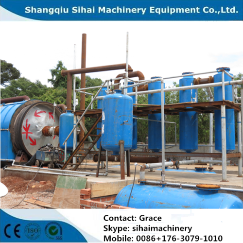 high efficiency waste tire pyrolysis plant