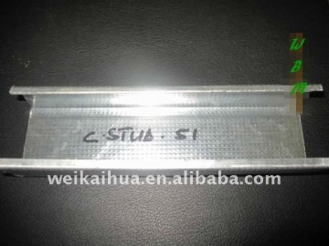 Galvanized stud channel