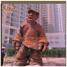 production of large Figure cast iron sculpture height 6 meters