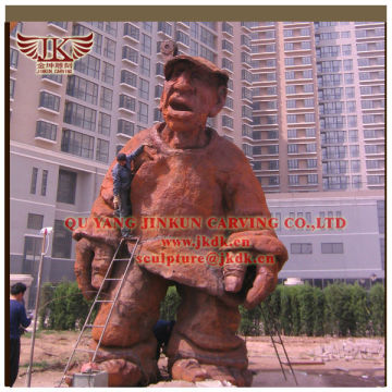 production of large Figure cast iron sculpture height 6 meters