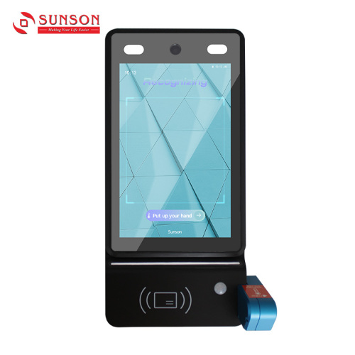 Compact Face Recognition Anti-pandemic Fever Scanner Pad