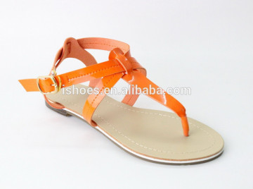 new basic fashionable flat summer sandals for ladies