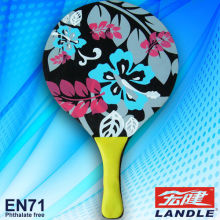 Chesses manual beach racket with game lauan wood beach racket