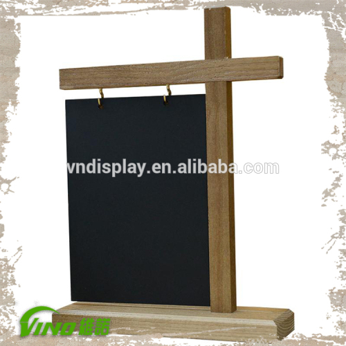 Unique swinging table top signs wood balckboard with stand decorative chalkboards with stand