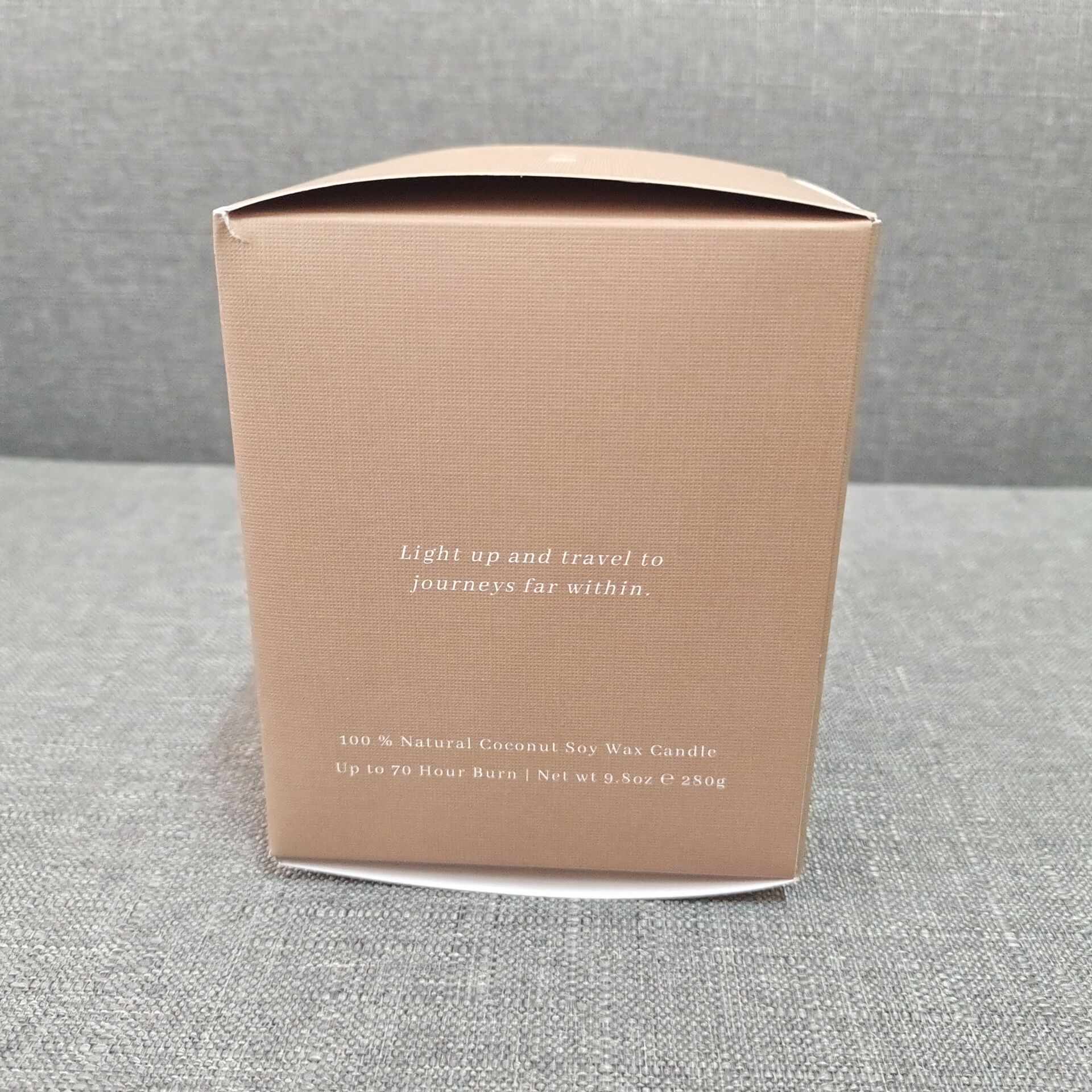 Luxury customized logo printed white kraft paper candle boxes