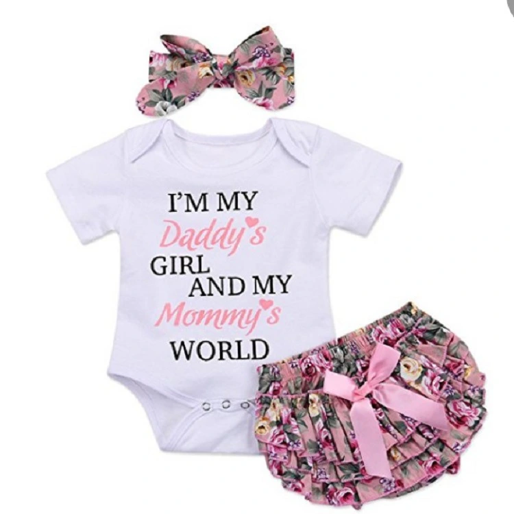 New Children's Cotton Wear Baby Romper Set Short Skirt Baby Set