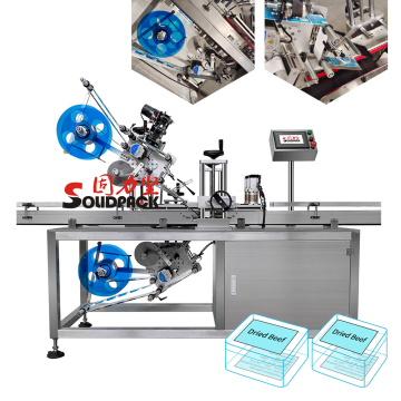 Solidpack Two Heads Automatic Top and Bottom Labeling Machine