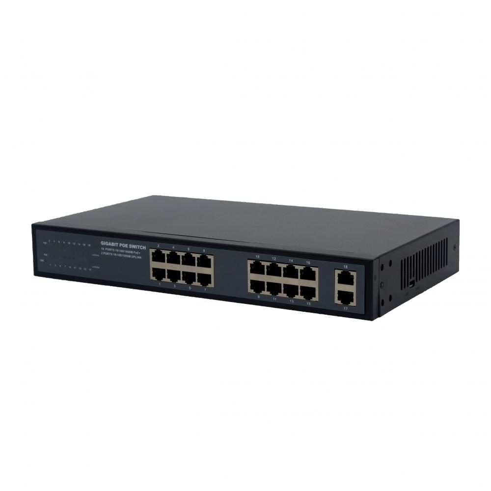 48V ethernet fiber switch poe