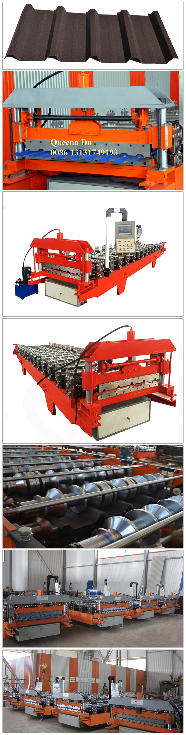 2018 New type steel profile cold roofing roll forming machine prices