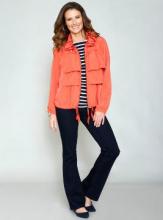 MAINE CROPED ZIP DETAIL JACKET