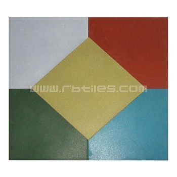Playground rubber tile