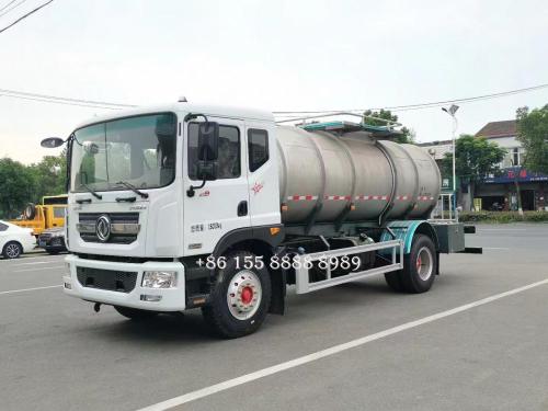 Dongfeng 4x2 Aço inoxidável Caminhão de tanque de água de aço