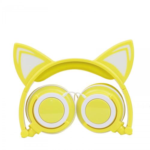 Birthday Gift Cat-Ear Children Headphones With LED Light