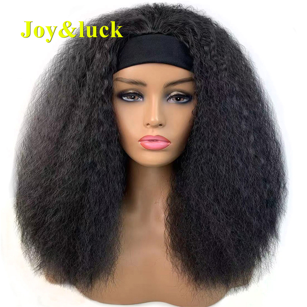 Scarf Wig African Head Band Wholesale Prices Hairband Hairstyle Colorful Short Headband Wig for Black Women Synthetic Hair Wigs