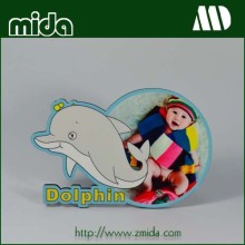 cheap MDF wood photo frames with dolphin shape