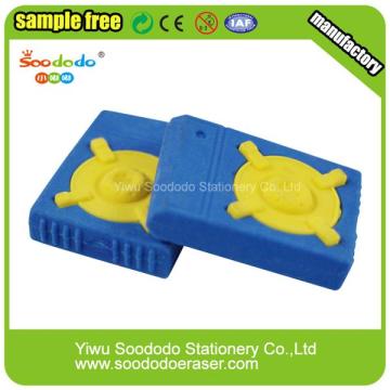 Custom Gas hood fancy toy eraser for kid