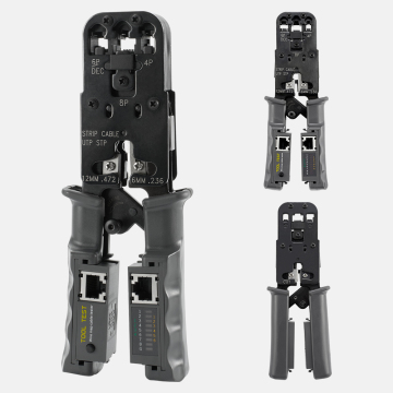 Modular Network Tool: RJ45 Crimping Tool with Tester