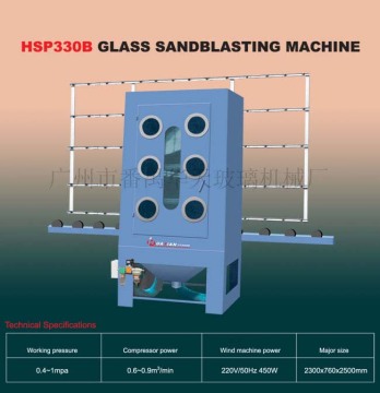 Glass sandblasting machine